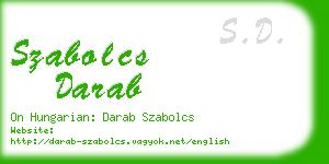 szabolcs darab business card